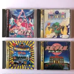 セガサターン＋ネオジオソフト4本セット 夢見館 得点王2他まとめ売り y119