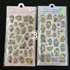 LABUBU ラブブ ボンボンドロップ シール 1枚 シール帳 シール交換 ③