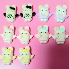 うさぎのデコレーションパーツ 10個セット