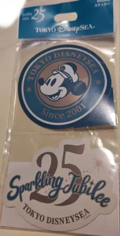 東京ディズニーシー 25周年 ステッカー