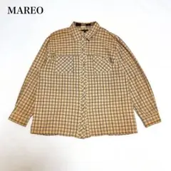 長袖シャツ(L)チェック柄　コットン　大人カジュアル　着回し　アウトドア　定番