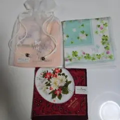 HANAE MORI　Hallmark ハンカチ　3枚セット