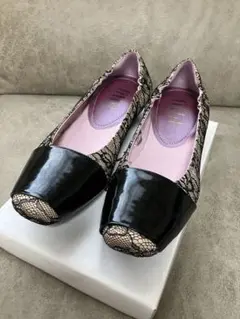 fitfit バイカラーヒールアップバレエシューズ 24 新品