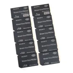 動作確認品　SONY メモリースティック プロデュオ 1GB 10枚セット品