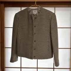 ARMANI COLLEZIONI ノーカラージャケット イタリア製 40のサムネイル