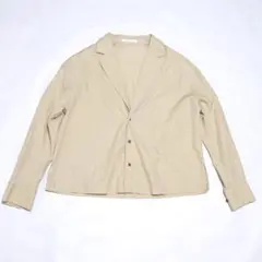 24SS GALERIE VIE コットンブロード シャツジャケット ベージュのサムネイル