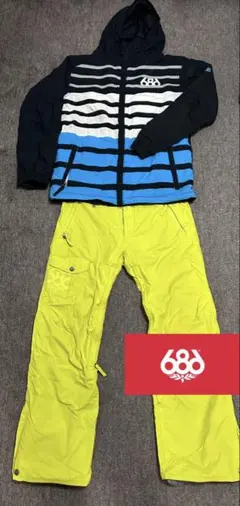 【中古】686 スノーボードウェア　上下セット 楽天市場】686 ウェア（上下セット・つなぎ｜メンズウェア