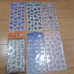 サンリオ ぷくっとシール 6枚セット