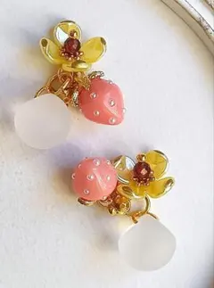 9009 いちごちゃん フラワー ガーネット 鈴丸 パーツ