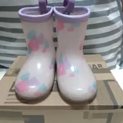 Ampersand レインブーツ ピンク しずく柄のサムネイル