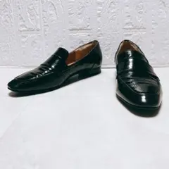 【銀座ワシントン】 エナメル ローファー ブラック 23cmのサムネイル