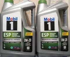 Mobil 1 ESP 0W-20 エンジンオイル 5Lボトル2本のサムネイル