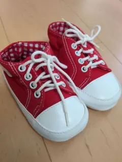 赤　スニーカー風　ベビーシューズ　12cm