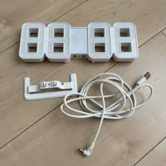 IKEA NOLLÄTTA ホワイト 時計　イケア　ライト　置き時計　掛け時計