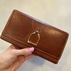 コーチ 長財布 レガシー ターンロック カード入れ多数 レザー ブラウン 