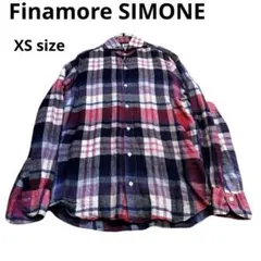 最高級　Finamore リネン　フィナモレ リネン チェックシャツ 長袖のサムネイル