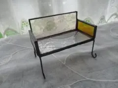 【12】ミニチュア家具　ソファ（ブラック）