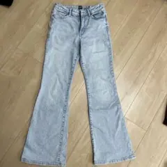 gap ライトブルー フレアパンツ