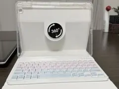 iPad用 360度回転クリアキーボードケース