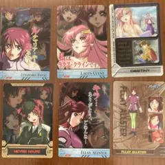 ガンダムseed ウエハース　カード　ラクス　ルナマリア　メイリン　フレイ