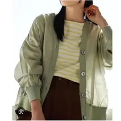美品☆apartment departmentシアー素材カーディガン