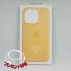 新品-純正互換品-iPhone15pro シリコンケース サンシャイン