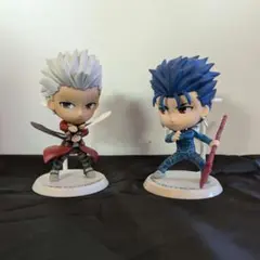 Fate きゅんきゃらフィギュア アーチャー エミヤ ランサー クー・フーリン