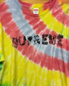 Supreme タイダイ Tシャツ L USA製 半袖 カラフル ロゴプリ古着 - メルカリ