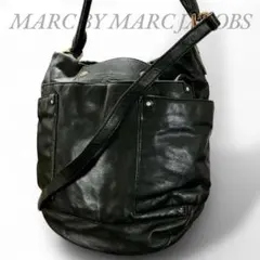 マークバイマークジェイコブス 2way トート ワンショルダー 黒 レザー