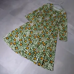 HIROKO BIS 総柄 ストレッチ フレア ワンピース 9