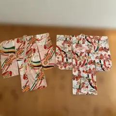 アンティーク　レトロ　骨董品 昭和初期　伝統的な子供用着物 2枚 2025年最新】昭和レトロ子供着物の人気アイテム - メルカリ