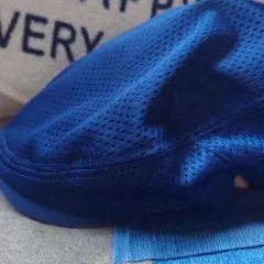 adidas 青 メッシュ ハンチング帽子