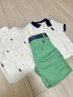 3枚セット　新品未使用★ラルフローレン　ポロシャツ2枚とショートパンツセット