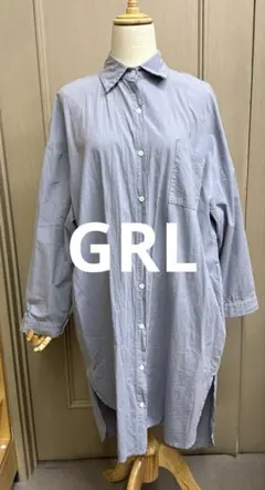 GRL シャツワンピ サイズ(F)