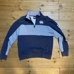 Canterbury ジップアップ トレーナー L ネイビー/グレー