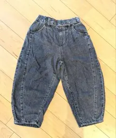 ★再値下げ★GU GIRLSライトデニムバレルレッグジーンズ