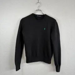 RALPH LAUREN 黒 クルーネックセーター L