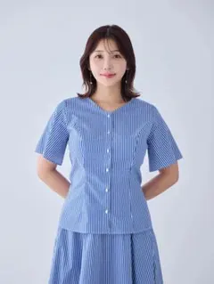 COYSEIO 水色 半袖ボタンシャツ NANA SKYBULE SHIRT COYSEIO 水色 半袖ボタンシャツ NANA SKYBULE SHIRT - メルカリ