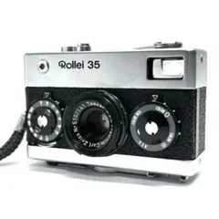 美品 完動 Rollei35 ドイツ製　希少なブラッククローム コニカミノルタ Rollei 35 Classic Black ローライ クラシック