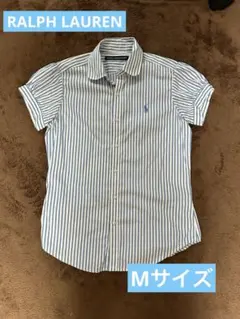 ‼️希少お得‼️ラルフローレン ポニーロゴ付き丸襟パフスリーブ半袖　8（S〜M）