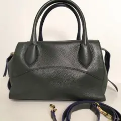 イアクッチ 2way ショルダーバッグ ハンドバッグ レザー グリーン