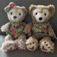アウラニディズニー ダッフィー＆シェリーメイ　ぬいぐるみ