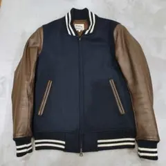 The Duffer of St.George スタジャン M ネイビー 本革