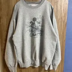 90s USA製 Disney ミッキー ヴィンテージ スウェット L グレーのサムネイル