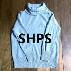 SHIPS タートルネック セーター ライトブルー
