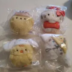 サンリオキャラクターふわふわ ぬいぐるみ 4個セット