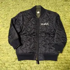 未使用　x-girl ネイビー キルティングジャケット　リバーシブル