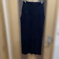 342. Alma Design リブニットスカート ネイビー L ロング