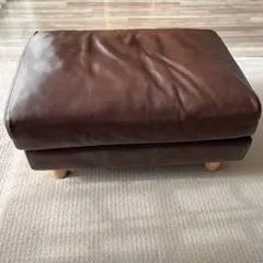 無印良品　オットマン　レザーのサムネイル
