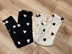 H&M ハート柄 レギンス 2点SET 100~110サイズ